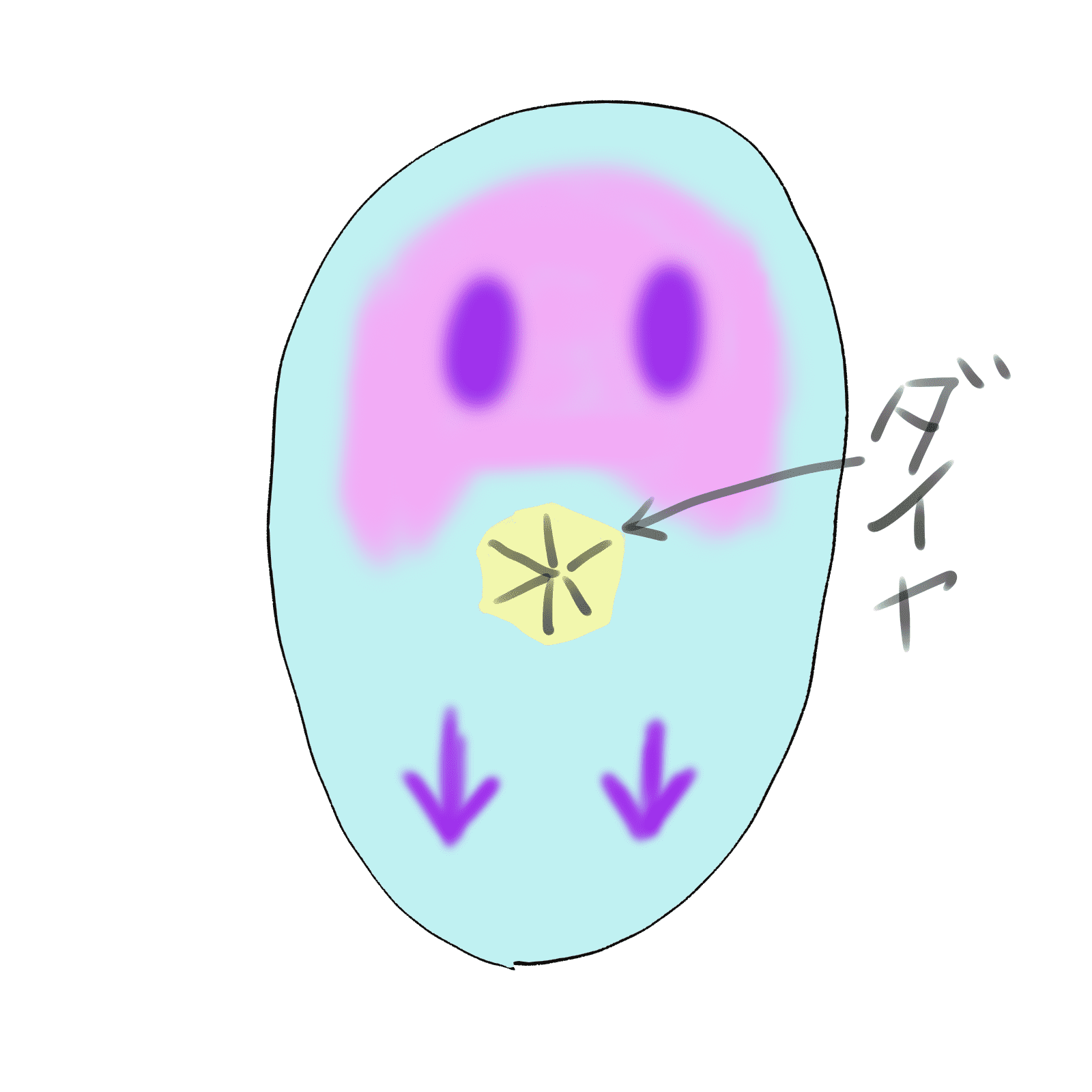 人工ダイヤ羊毛フェルトふくろうイメージ
